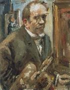 Lovis Corinth self portrait with palette Spain oil painting artist